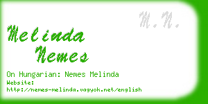 melinda nemes business card